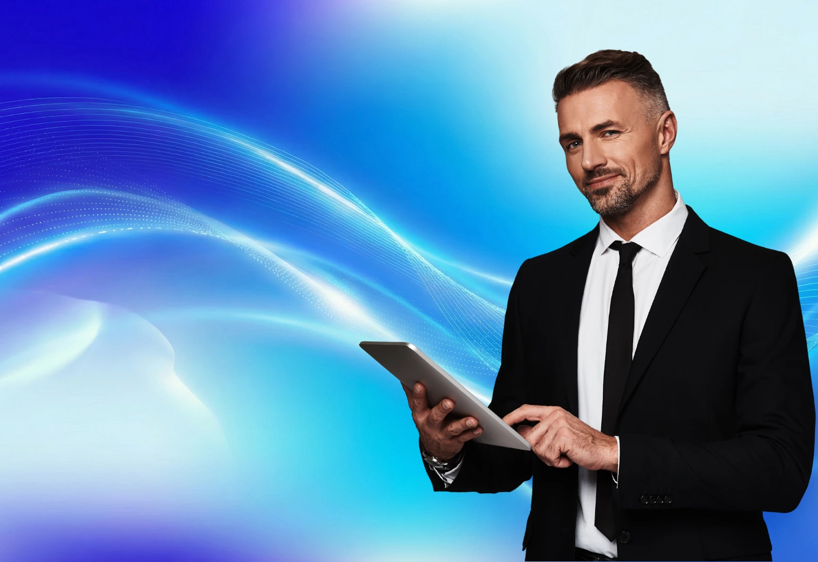 principal-itc-website-background Principal IT Consultant futuristic home background with model.